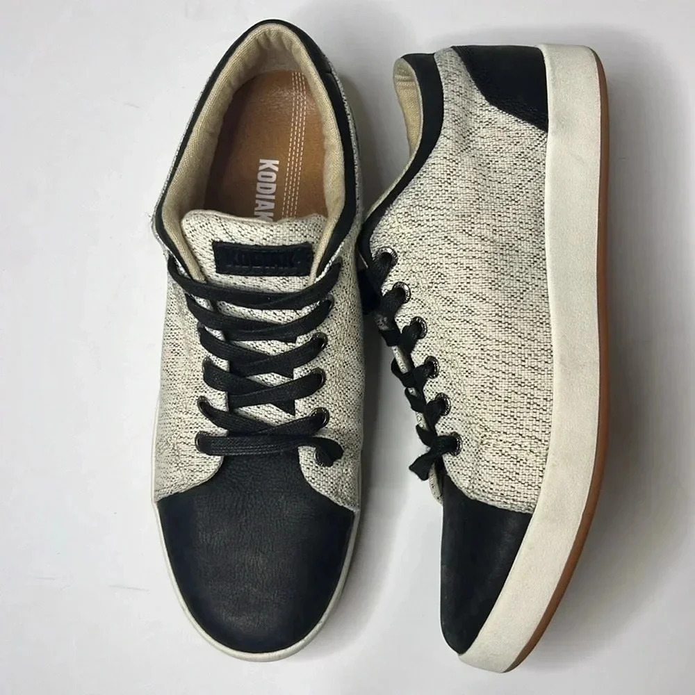 Kodiak Indra Traction Sneakers leather round toe lace up size 10 - Picture 3 of 7